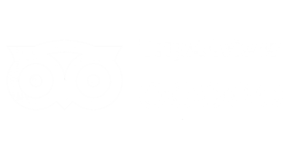 Logo TripAdvisor avec cinq étoiles indiquant un service de première classe
